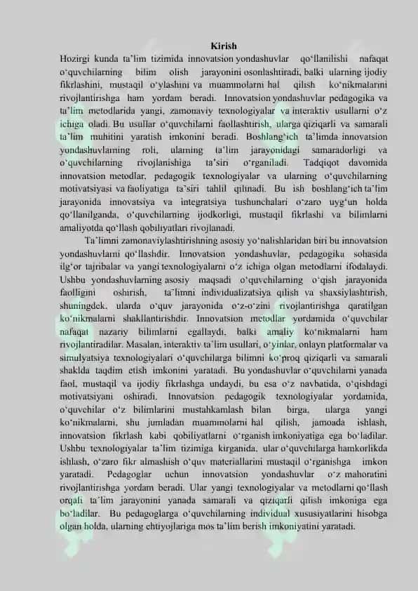 Boshlang‘ich ta’limda innovatsiya va integratsiyaning o‘rni 2