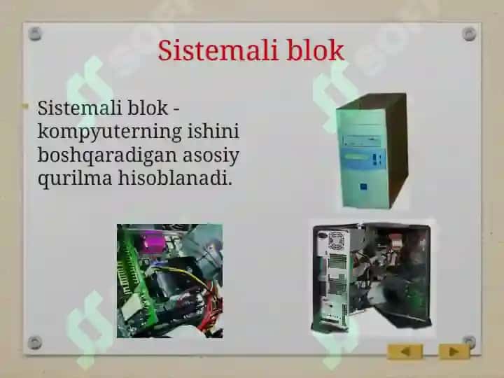SHAXSiy kompyuter va qurilmalari 2