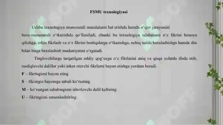 PEDAGOGIKA VA TA’LIM FANI YUZASIDANSEMINAR MASHG‘ULOTI 4