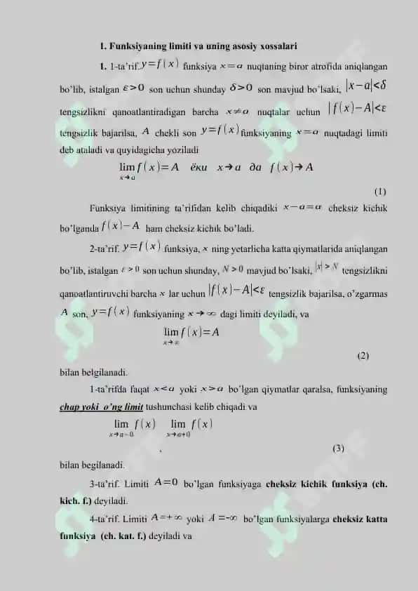 Ajoyib limitlar 2 2