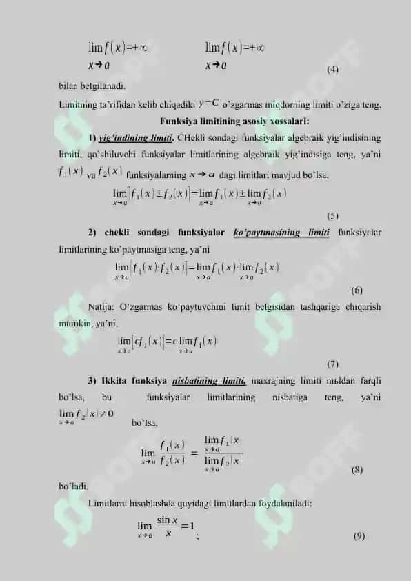 Ajoyib limitlar 2 3