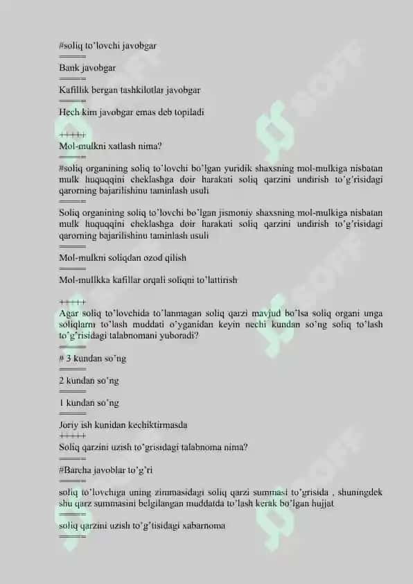 Soliq majburiyatining bajarilishi 3
