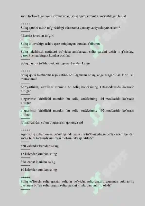 Soliq majburiyatining bajarilishi 4