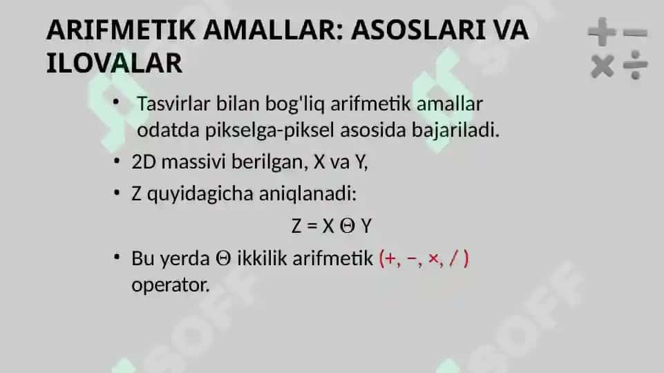Kadrlarda arifmetik-mantiqiy amallar bajarish 2