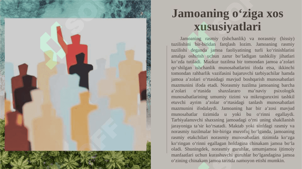 Jamoa tarbiya ob’yekti va sub’yekti sifatida 5