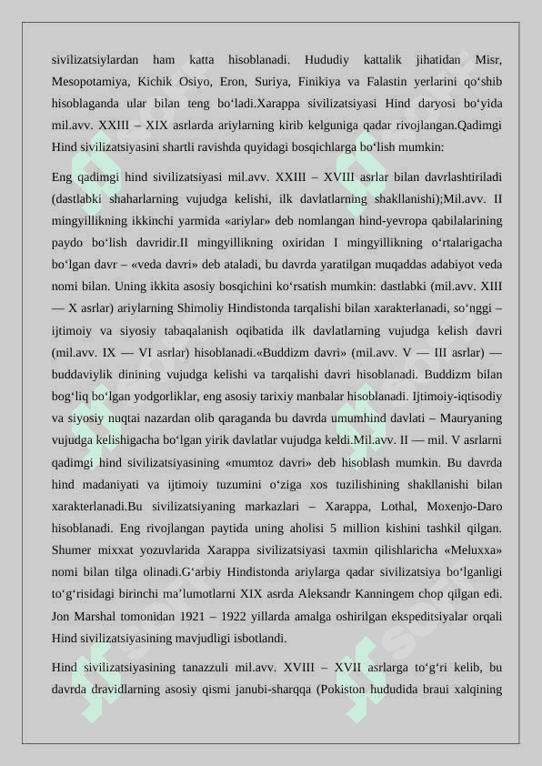 QADIMGI HINDISTON SIVILIZATSIYASI. 7