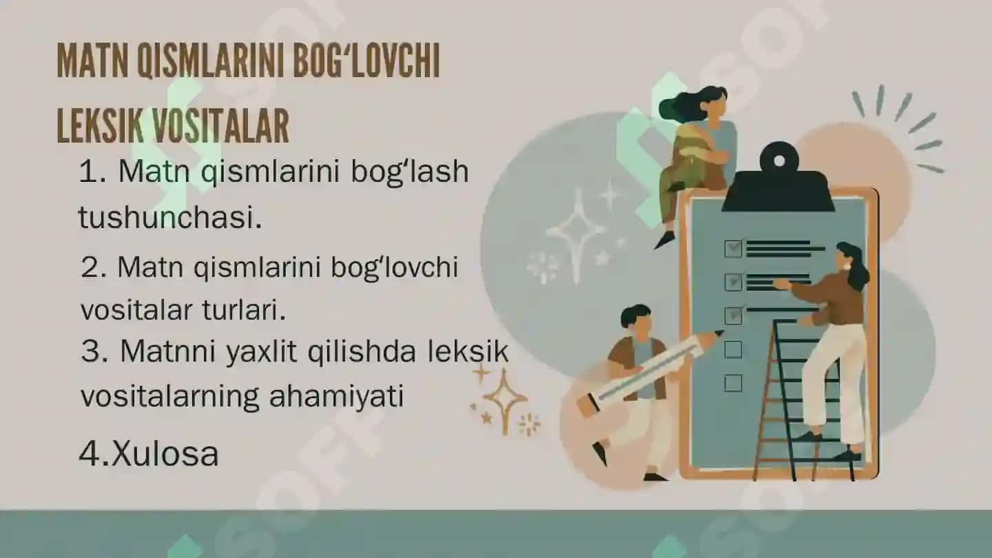 Matn qismlarini bogʻlovchi leksik vositalar 2