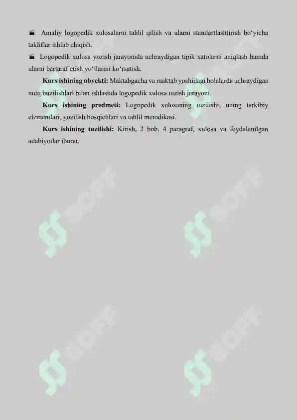 Logopedik xulosaning tuzilishi va tahlili 6