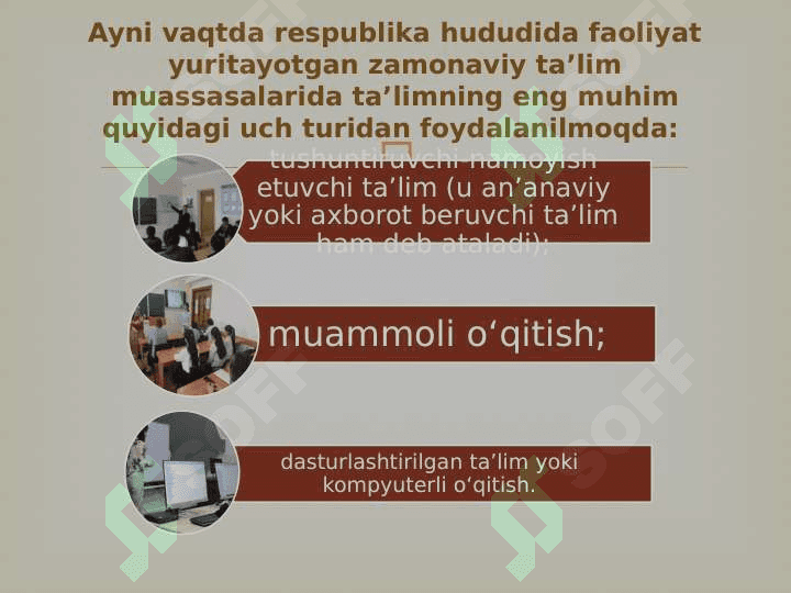 Taʼlimni tashkil etish shakllari 6