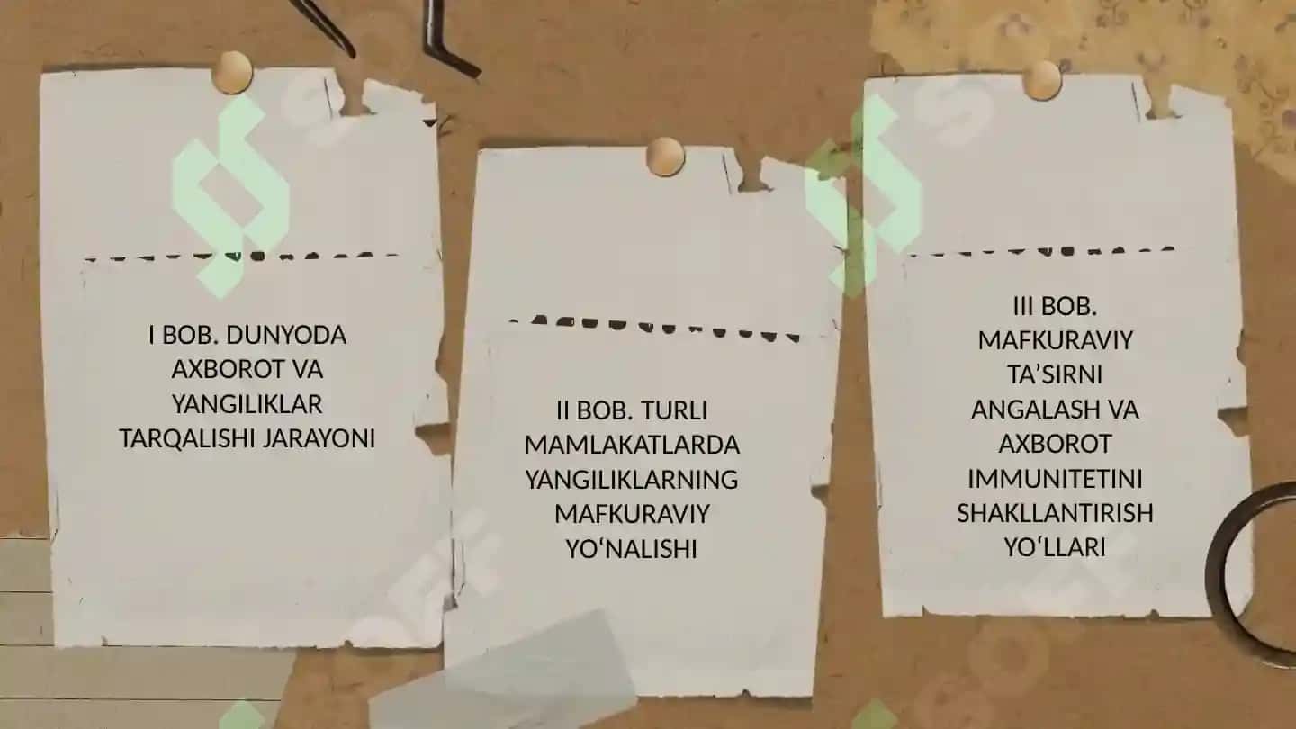 Dunyoning turlimamlakatlaridagi yangiliklarning mafkuraviy ta'siri 2