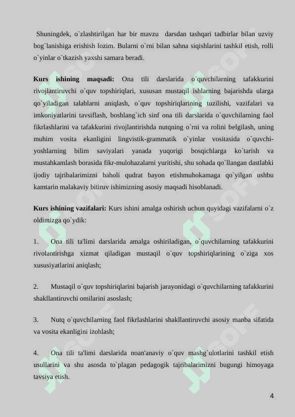ONA TILI DARSLIKLARINI QIYOSIY-TANQIDIY  TAHLILI 4