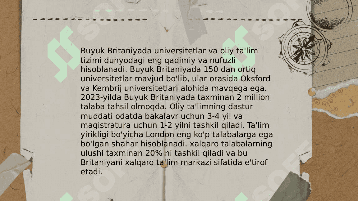 Buyuk Britaniya ta'lim tizimi 4