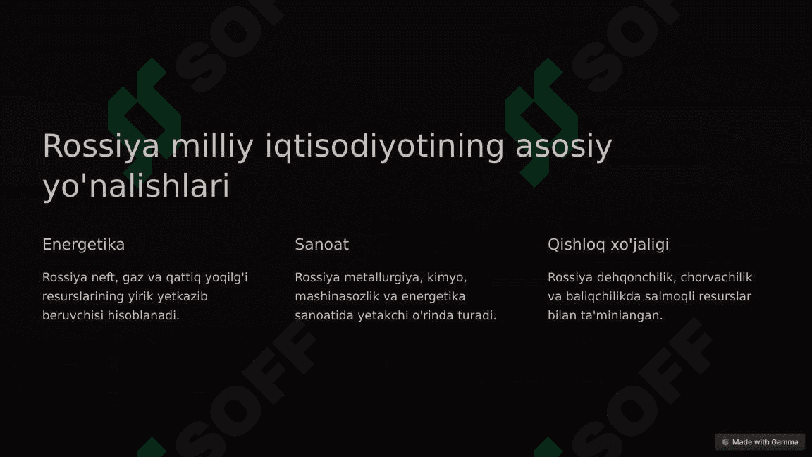 Rossiya iqtisodiyoti 3