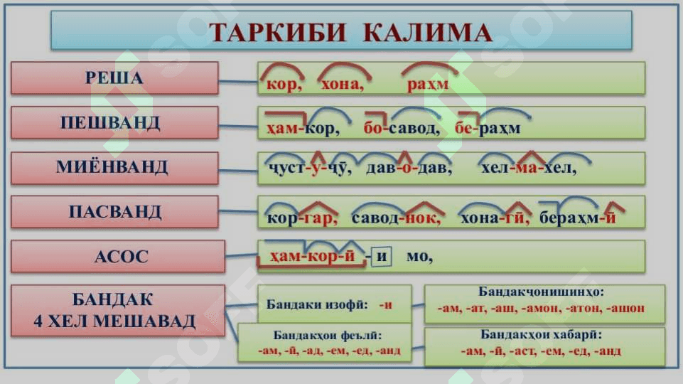 Қисмҳои забоншиносӣ 3