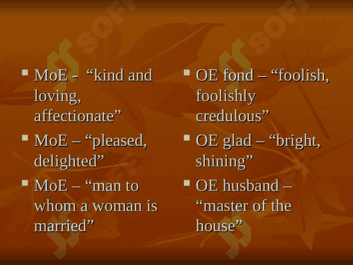 Semantic Change 2