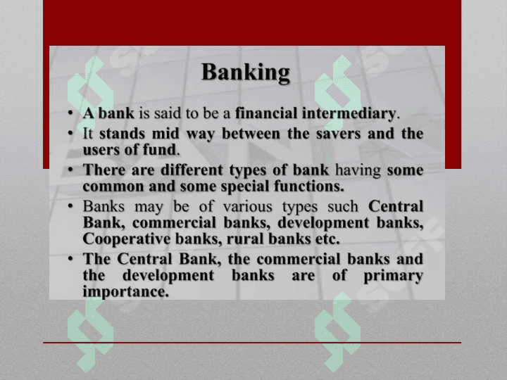 PARTS OF BANK 3