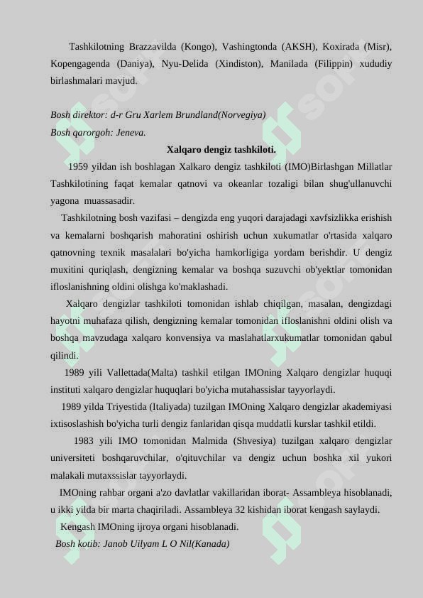 O'zbekistonning BMT muassasalari va dasturlari bilan xamkorligi 7