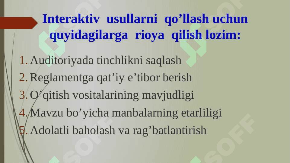 Interfaol ta’lim metodlari va ulardan foydalanish tartibi 4