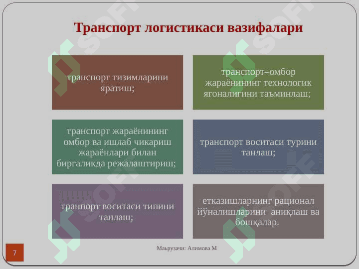 Транспорт логистикаси 7