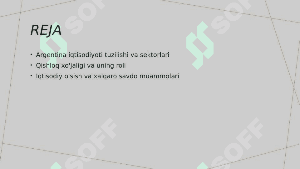 Argentina Iqtisodiyoti 2