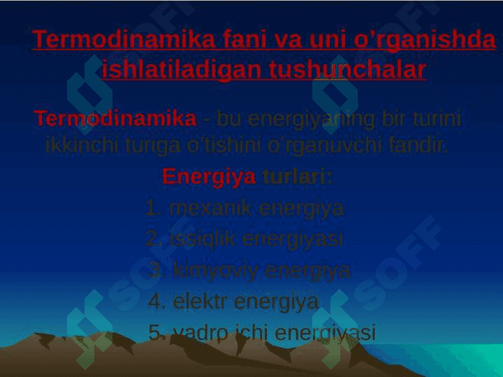 KIMYOVIY TERMODINAMIKA ASOSLARI. 6