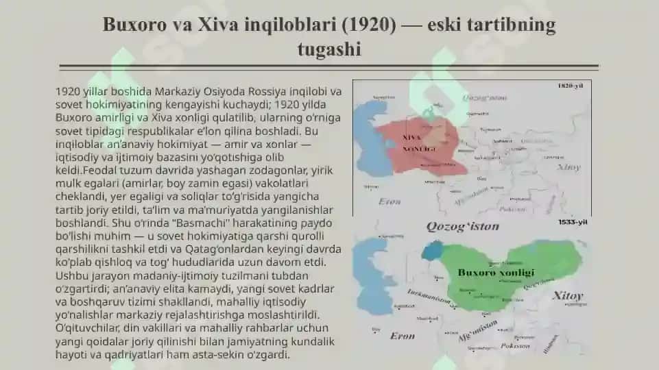 1920–1991 yillarda O‘zbekiston tarixining asosiy bosqichlari. 4