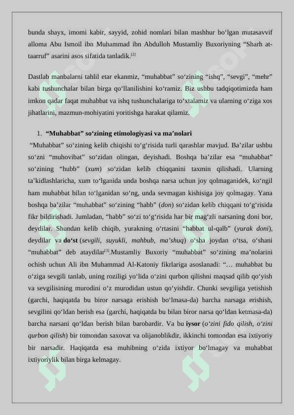 Muhabbat  so'zining etimologiyasi va ma'nolari 4