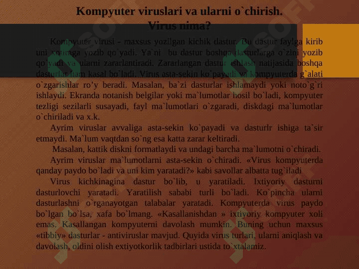 Antivirus dasturiy vositalari bilan ishlash 4