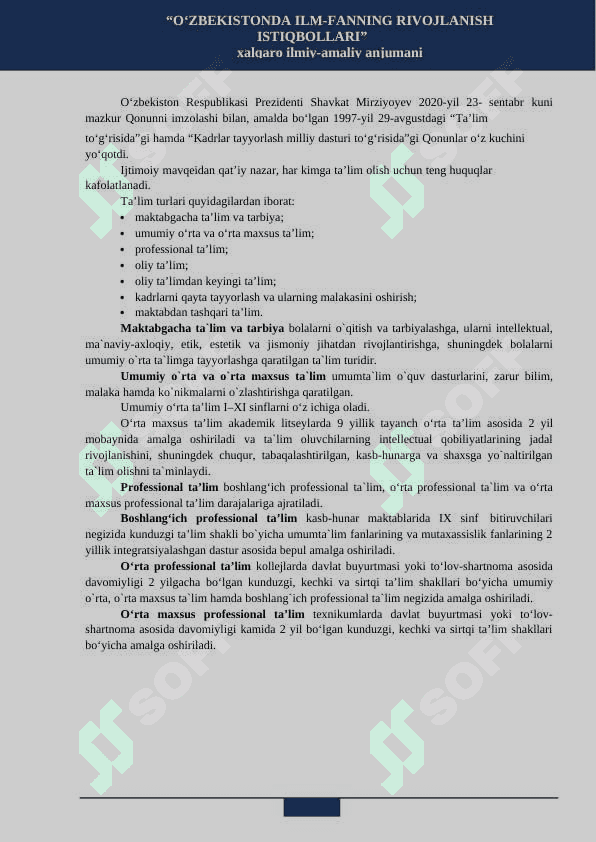 TA’LIM TO‘G‘RISIDA”GI QONUNNING MAZMUN-MOHIYATI 2