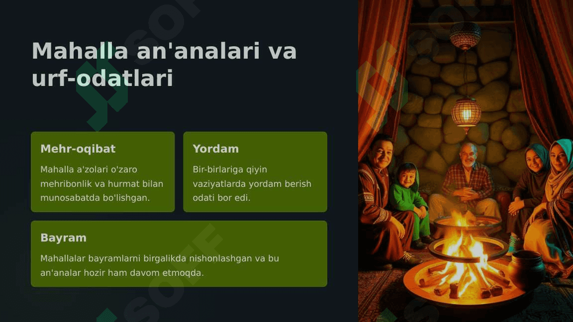 Mahalla Tarix, An'analar va Zamonaviylik 4