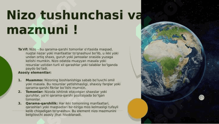 Nizo va uning turlari 4
