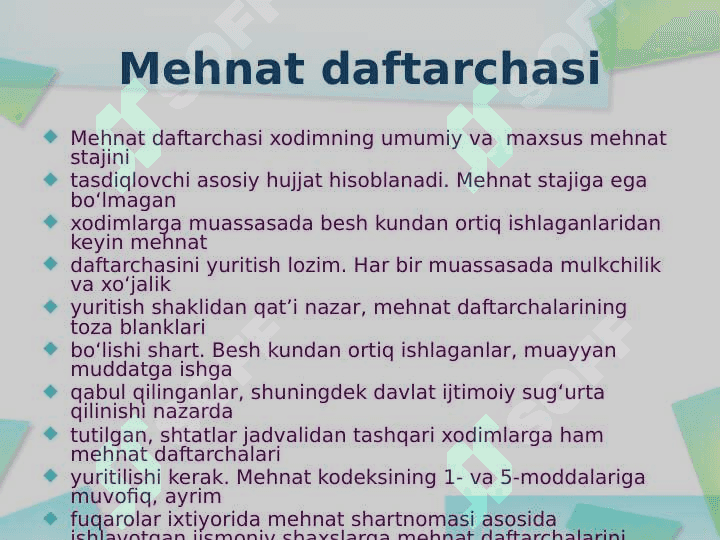 Xodimlar faoliyatiga doir hujjatlar 5