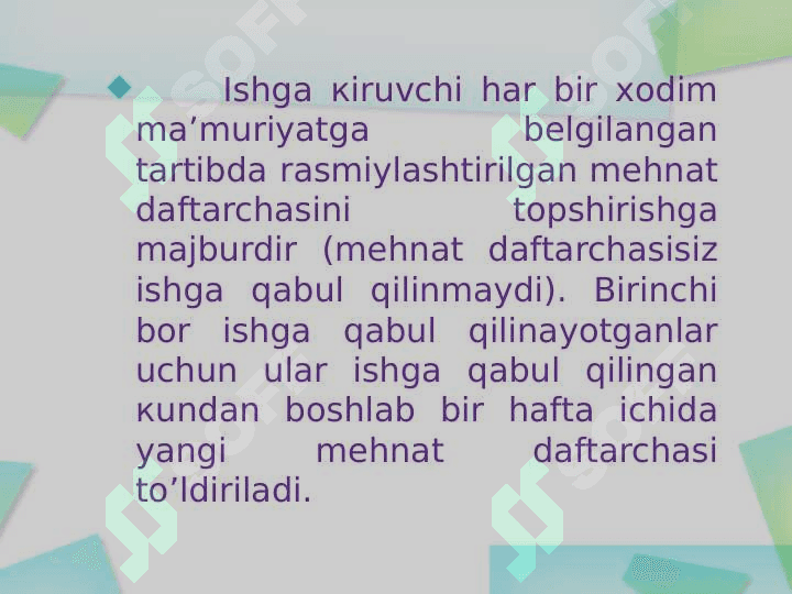 Xodimlar faoliyatiga doir hujjatlar 8