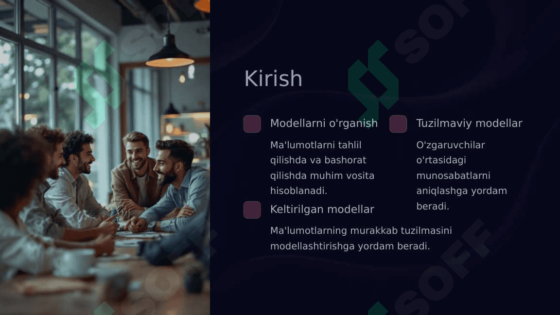 Tuzilmaviy va keltirilgan  model parametrlarini baholash 2