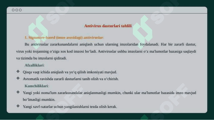 Zararkunanda dasturlar (tarmoq qurtlari) 8
