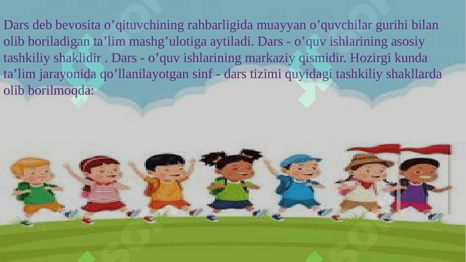 DARS TURLARI VA ULARNING TUZILISHI 4