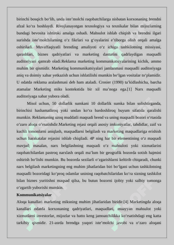 Marketingda kommunikatsion siyosat 3