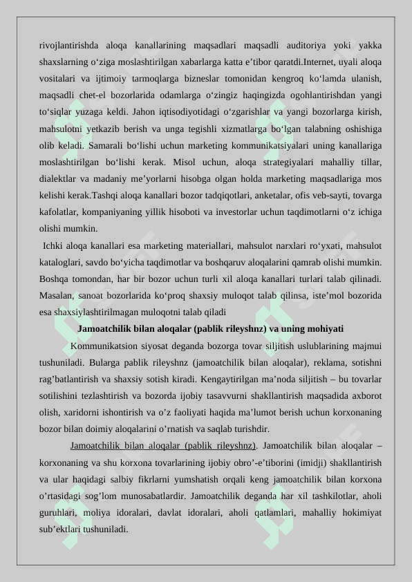 Marketingda kommunikatsion siyosat 4