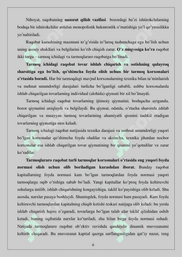 Raqobat va monopoliya 6