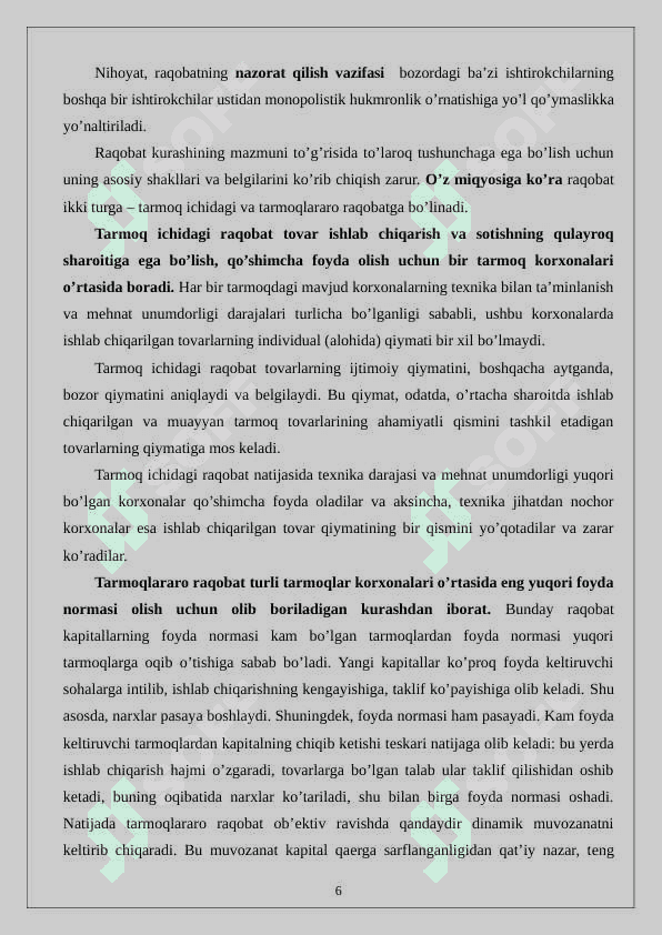 Raqobat va monopoliya 6