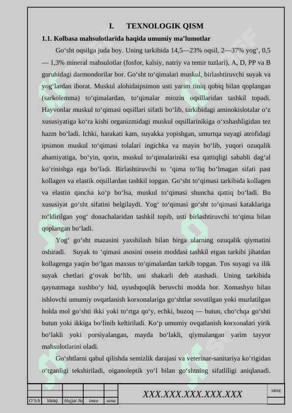 Kolbasa mahsulotlarini ishlab chiqarish jarayonini avtomatlashtirish 6