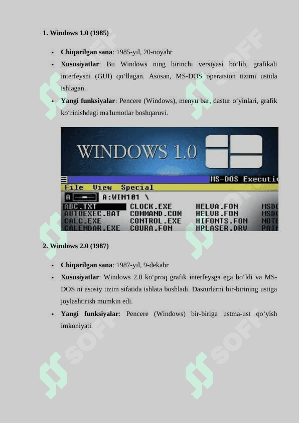 WINDOWS OPERATSION SISTEMASIDAN FOYDALANISH 4