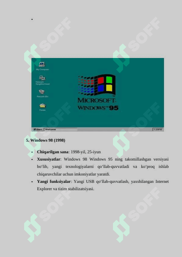 WINDOWS OPERATSION SISTEMASIDAN FOYDALANISH 7