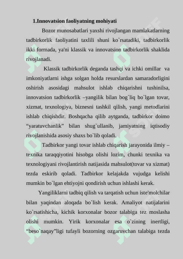 KICHIK BIZNЕSDA INNOVATSION FAOLIYАT 2