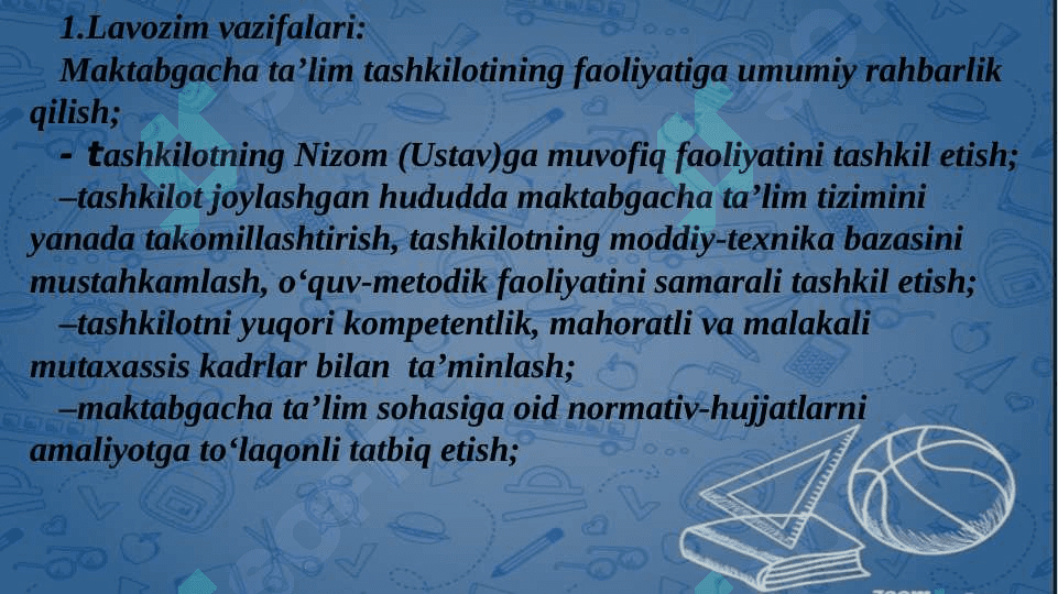 Maktabgacha ta'limda ish hujjatlari 3