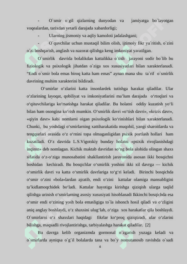 O’smirlarda deviant xulq atvor shakllanishida oilaviy nizolarning ta’siri 6