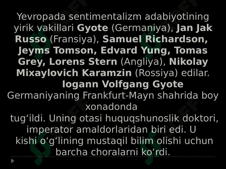 Yevropa sentimentalizmi estetikasi 7