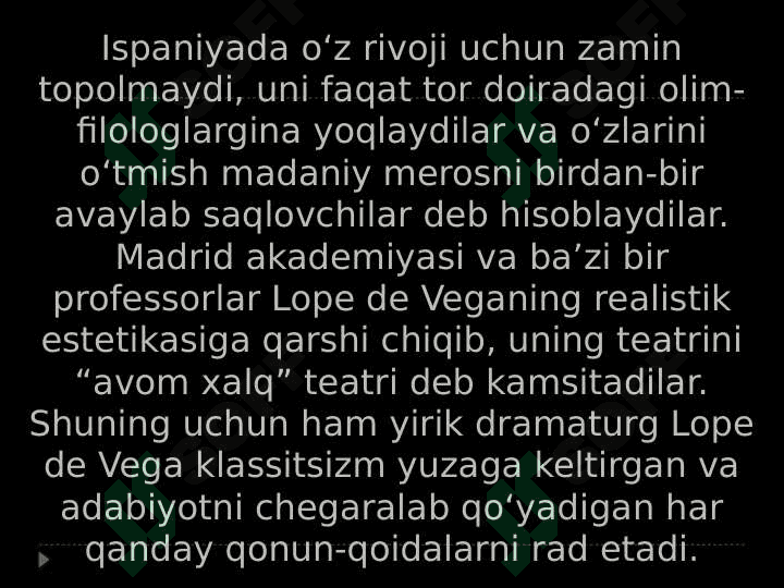 XVII asr Ispan adabiyoti 8