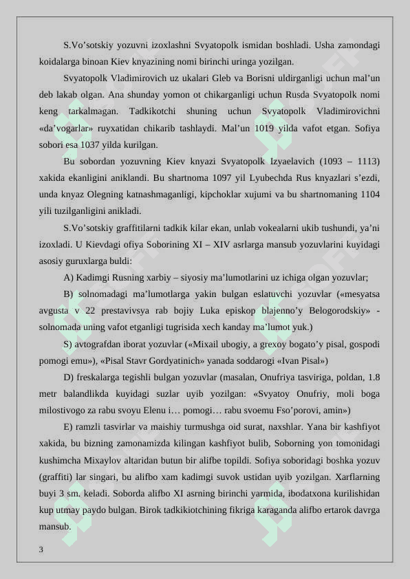 Chor Rossiyasi davri epigrafikasi 3