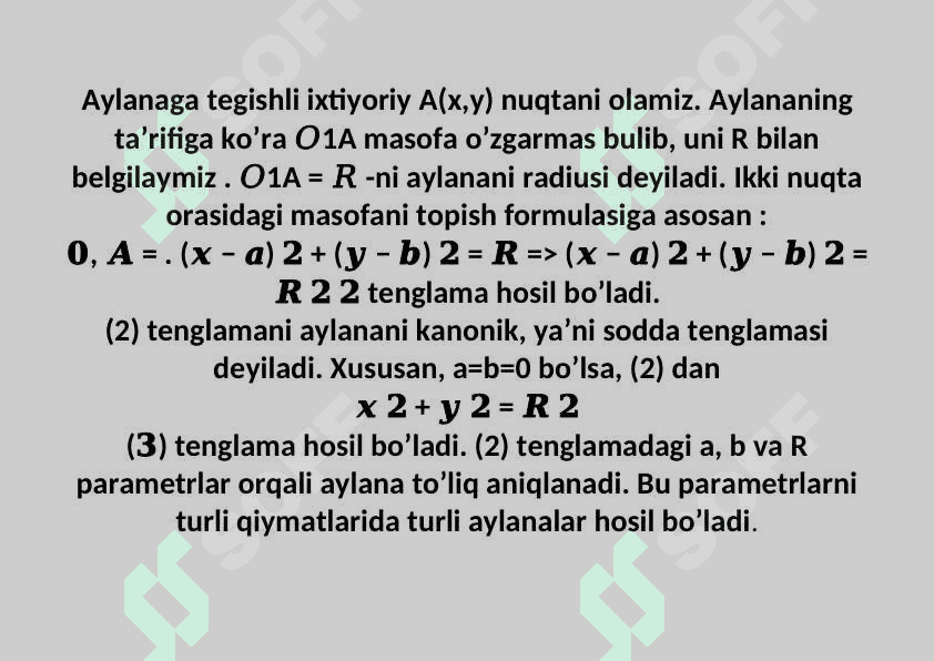 Ikkinchi tartibli egri chiziqlar 6